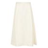 A-Line Linen Blend Skirt with Pockets