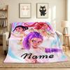 Custom Name Fantasy Heroes Flannel Blanket Throw Blanket Soft Warm Sofa Bed Home Decor Unique Gift
