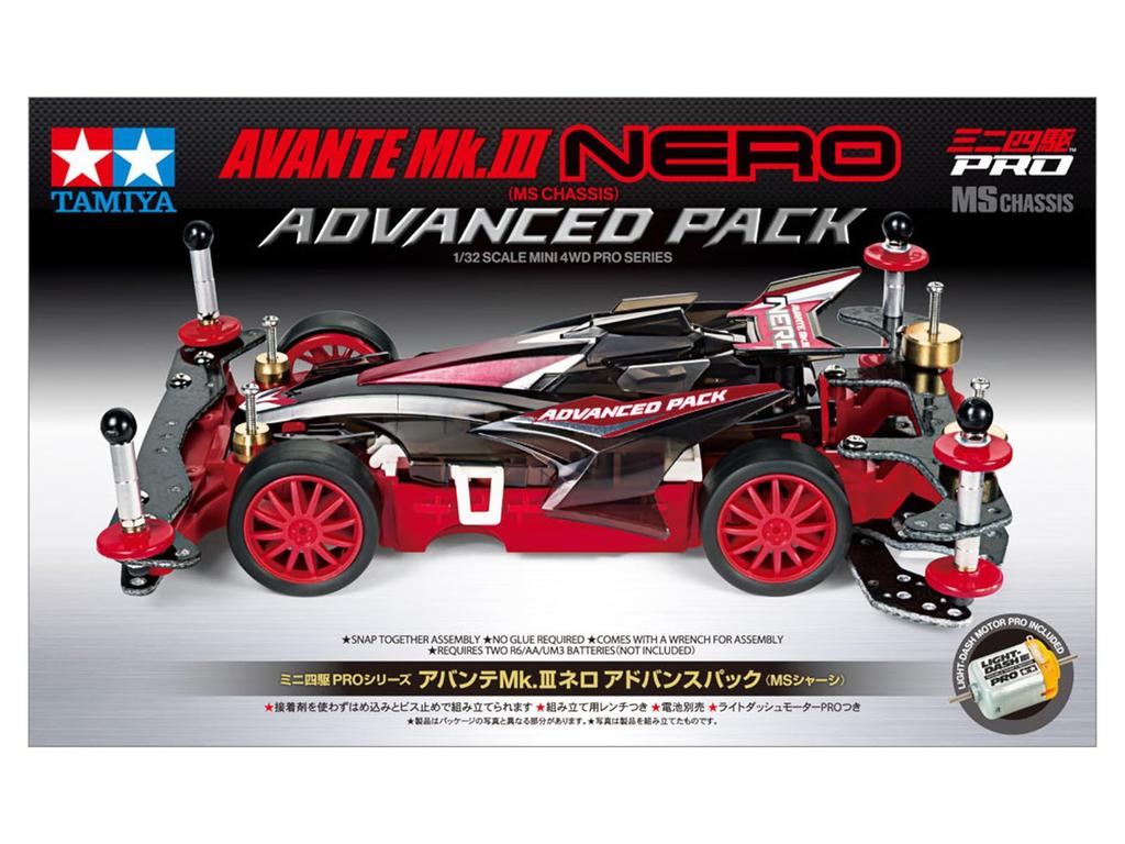 Tamiya Mini 4WD PRO Série 62 Mini 4WD PRO Avante Nero Pack Avancé Châssis MS 18662 Non. Mk.III