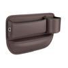 Remplisseur d'espace pour siège de voiture Antidérapant Imperméable Boîte de rangement Résistant aux rayures Cuir synthétique Organisateur d'espace de siège de voiture pour téléphones Tasses