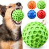 Colorful Dog Honeycomb Sounding Balls, Bite-Resistant Soft Rubber Material Sounding Pet Balls, Easy-Clean Throwing Toy Balls