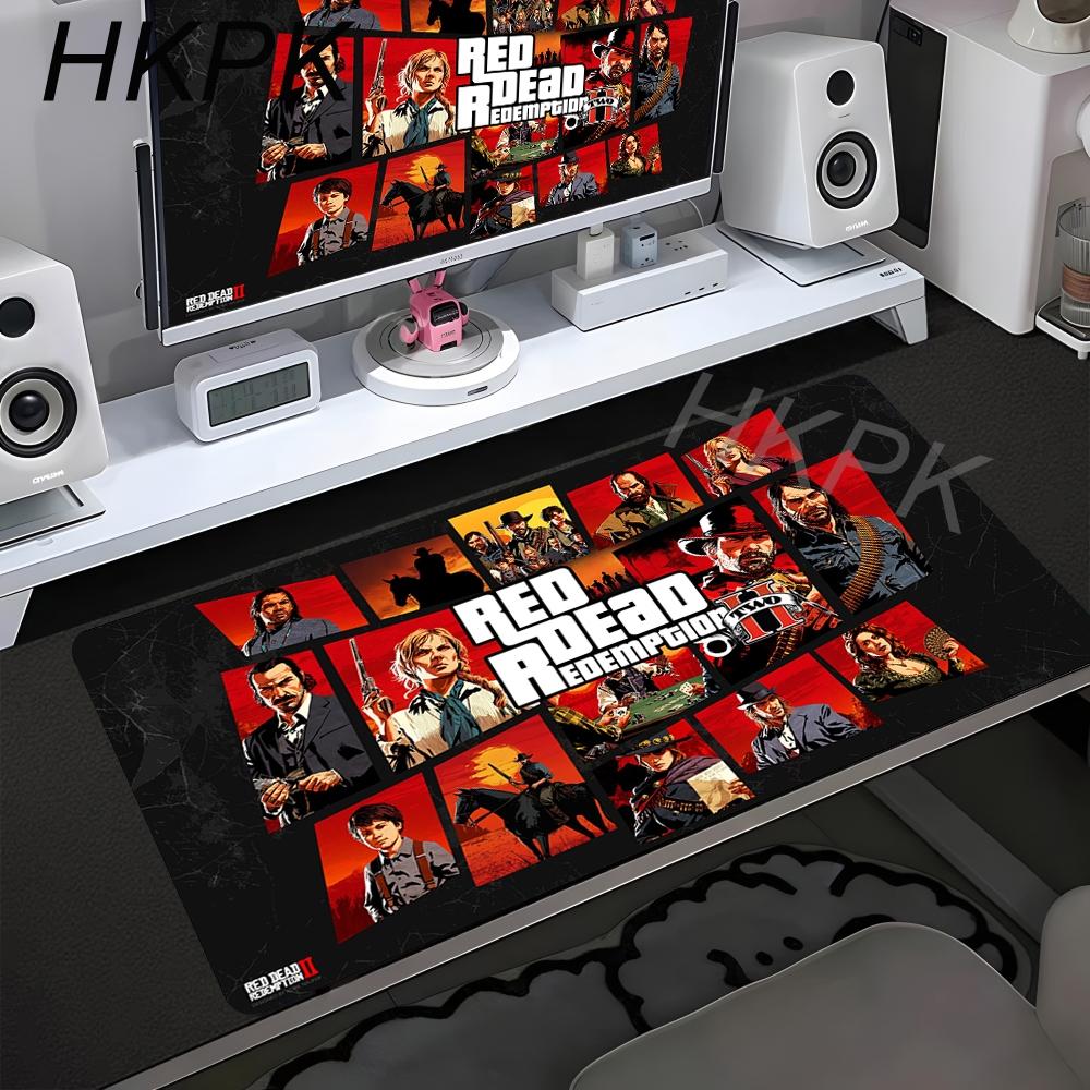 Red Dead Redemption 2 Game Mouse Pad Non-slip Thickened Mousepad Large Writing Lockedge Gaming Cushion Office Student Desk Mat