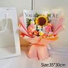 Crocheted Flower Bouquet Knitted Flowers Artificial Flowers Graduation Bouquet Party Supplies Mother'S Day Gift Wedding Gifts