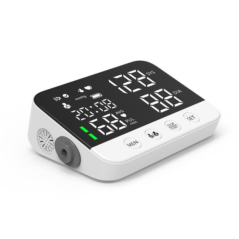 Portable Sphygmomanometer LED Screen Digital Wrist Blood Pressure Monitor Heart Rate Pulse Meter Measure Household Use
