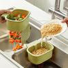1pc/3pcsKitchen Sink Filter Basket, Sink Washing Basin Anti Leak Filter Basin, One Click Press Type Grid Drain Storage Rack