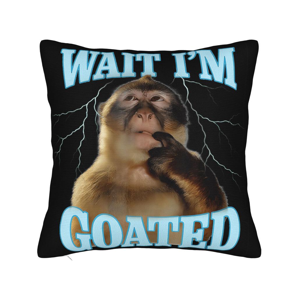 Decorative Pillowcase Thinking Monkey Meme Accessories Car Throw Pillow Case Cover Square Multi Size