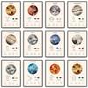 Poster Zodiac Lunar Spațial Semn Zodiacal Horoscop Pictură pe Pânză Artă de Perete Astrologie Imagine pentru Cameră Decor Acasă Nesemnat