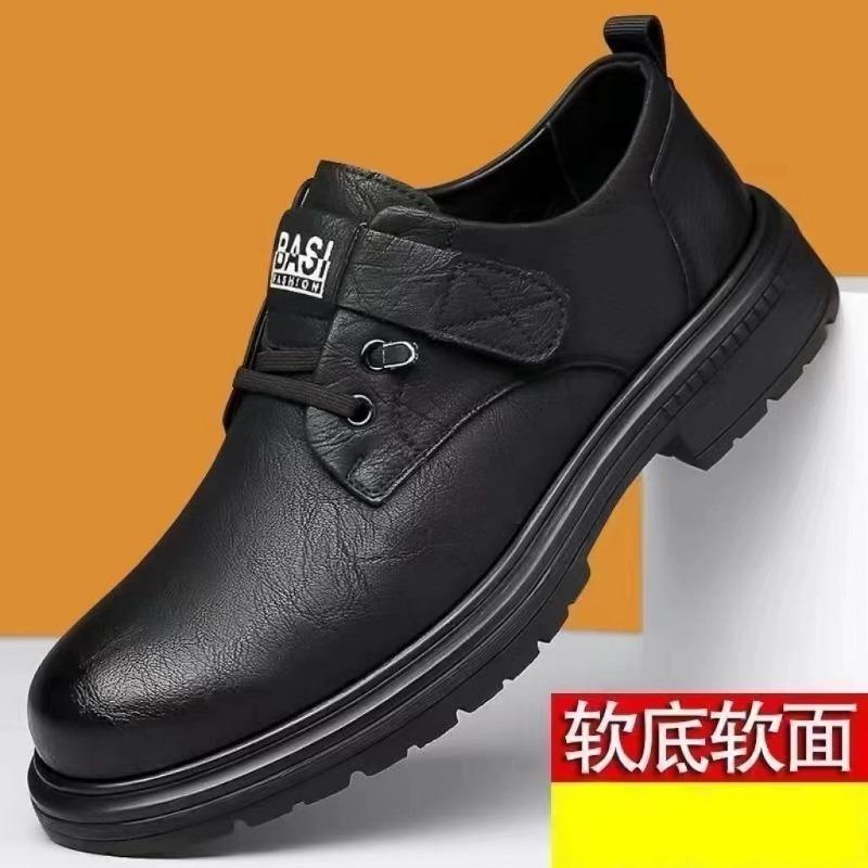 Autumn and Winter Retro Men's Shoes Tooling Shoes Trendy Versatile Men's Casual Leather Shoes