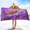 Charming Lavender Field Print Beach Towel - Soft MicrofiberPool & Spa - Perfect Gift for Nature Lovers and Outdoor Enthusiasts