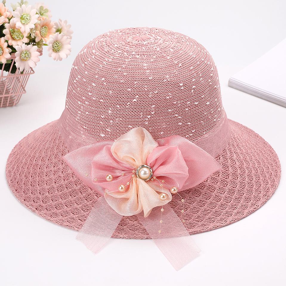 New Women's Fashion Summer Sun Hat Seaside Beach UV Protection Straw Hat Foldable Sun Protection Sun Hat