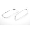 Car Styling Chrome Rear Reflector Fog Cover For Hyundai Santa Fe 2010-2012
