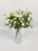 4 Bunches Small Carnation Artificial Flowers Bulk Fake Flower with Stems Silk Carnation Flowers for Outdoors Wedding Home Hotel Decorations