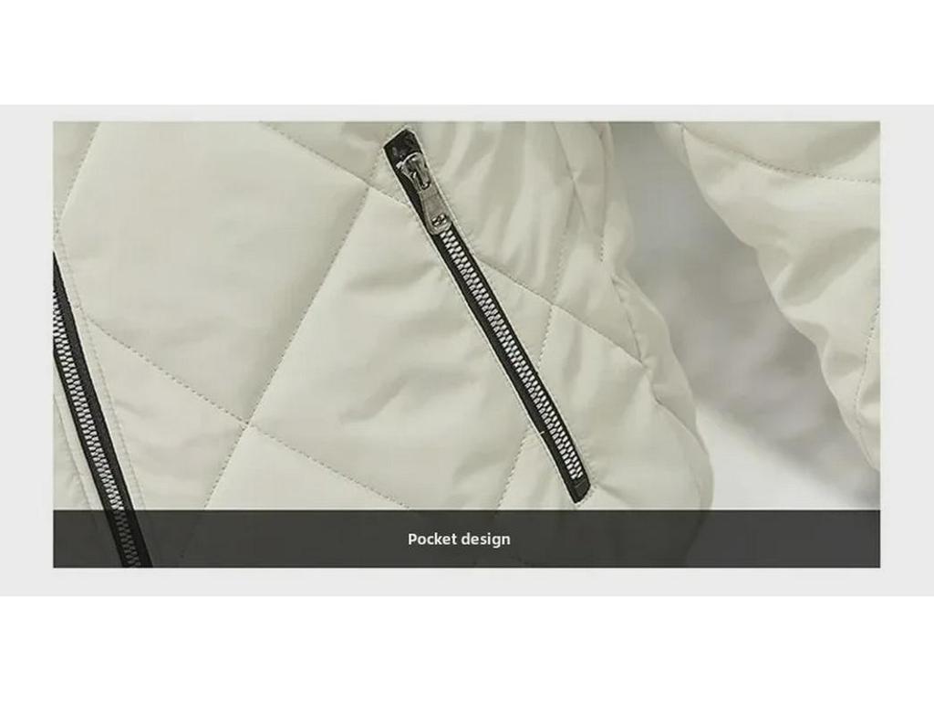 Men's 2024 Autumn/Winter Stand-Up Collar Thick Warm Cotton Coat