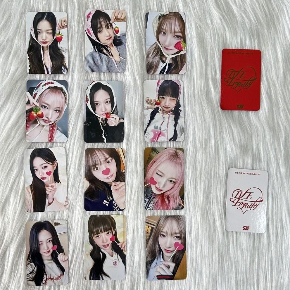 IVE 3rd Mini Album Photo Card, Seoul Concert Fan Admission Card, SCOUT Special Photo Card, Am3 Mmt2 As Strawberry Heart Rose Movie Card Goods