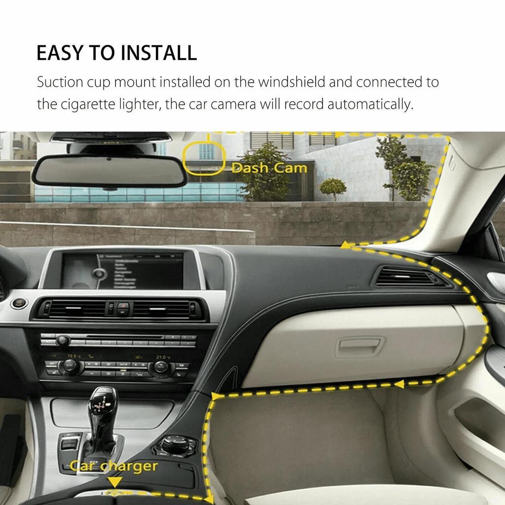 2025 New Dash Cam Front and Rear Camera CAR DVR Car Video Recorder Vehicle Black Box FULL HD 1080P Night Vision Driver Recorder
