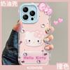 Polka Dot Kt Cat Doll for Apple 16e Cute Phone Case 13promax Jelly 15 Mirror Holder 14 Women