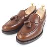Jalan Sriwijaya Slipper EDWARD Quaste Braunes Leder Herren 7.5 Gebraucht