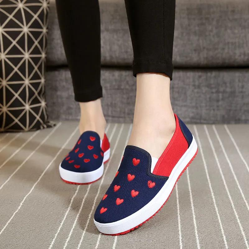 Sapatos Femininas Women Cute Round Toe Butterfly Comfort Shoes Lady Spring & Summer Student School Canvas Shoes & Loafers Ga133
