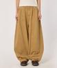 BOUNDARY Double Cut Washed Curved Pants [Beige]