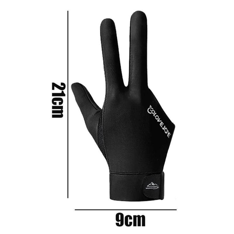Billiard Gloves, Elastic Fiber Left And Right Hand Snooker Gloves, Breathable Fitness Accessories Non-Slip Three-Finger Gloves