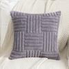 2pcs, Soft Corduroy Aesthetic Throw Pillow Covers, 18in*18in, Farmhouse Corduroy Striped Patchwork Windmill Textured Square Cushion Covers