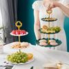Three Layer Cake Candy Rack Circular Wedding Fruit Tray Display Home Decoration Tray Table Exquisite Fruit Holder