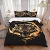 3pcs Tiger Head Bedding Set: Perfect for Bedroom or Guest Room. Soft and Comfortable with No Core Included Yy251009143