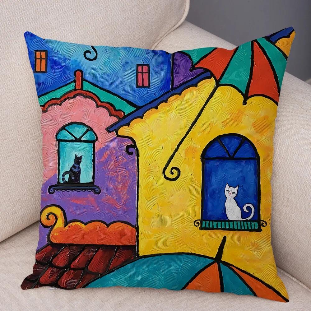 Colorful Creative Pillowcases Interior Decoration Office Living Room Home Pillowcases