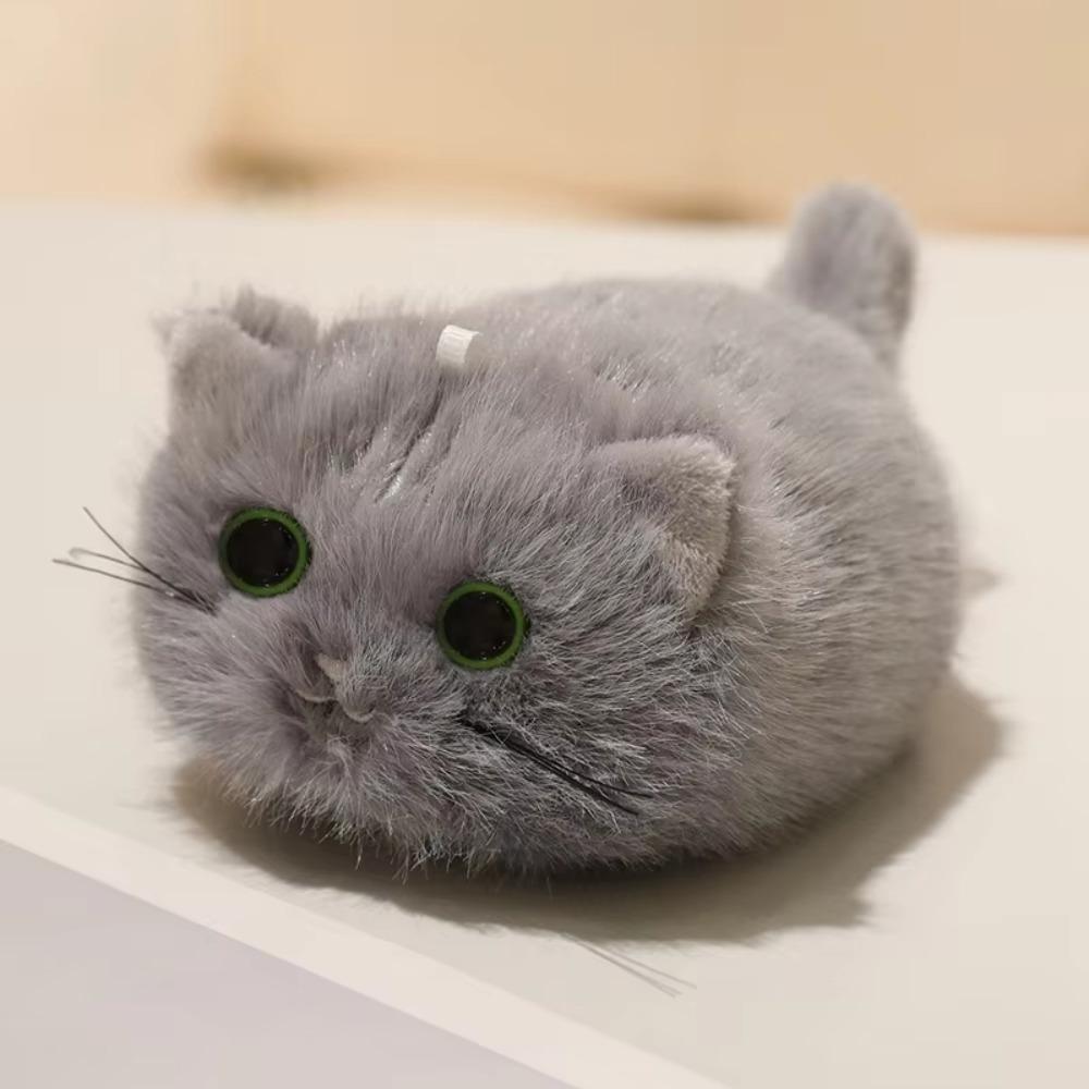 Stuffed Animals Orange Cat Dolls Pendants Cartoon Grey Cat Plush Dolls Baby Gifts
