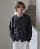 Decoroso Comfort Round Neck Cardigan [Charcoal]