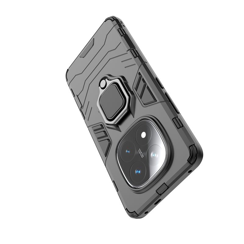 Für Xiaomi Redmi Note 14 Pro 5G Hülle Stoßfeste Panzerung Magnetische Autohalterung Ringabdeckung für Redmy Note14Pro 5G Schiebe-Objektivabdeckung
