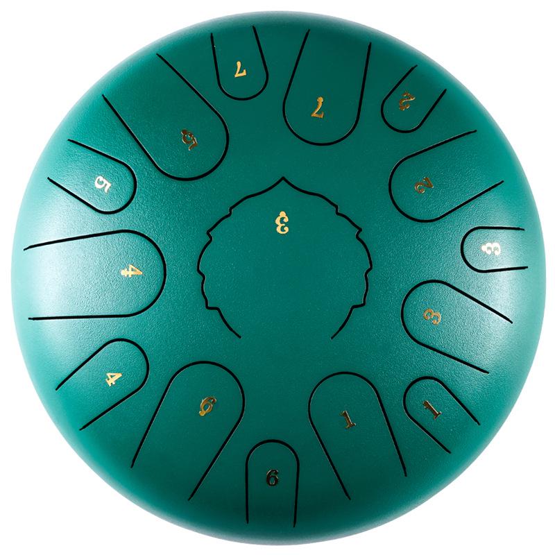 Ethereal Steel Tongue Drum - 6/8/10/12/13/14 Inch Handpan Percussion Instrument.