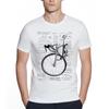Worn Out Bike Men's T-shirts Skeleton Bicycle Short Sleeve Creative Cycling Art Tshirts Fashion Skull Desgin Top Streetwear Tees