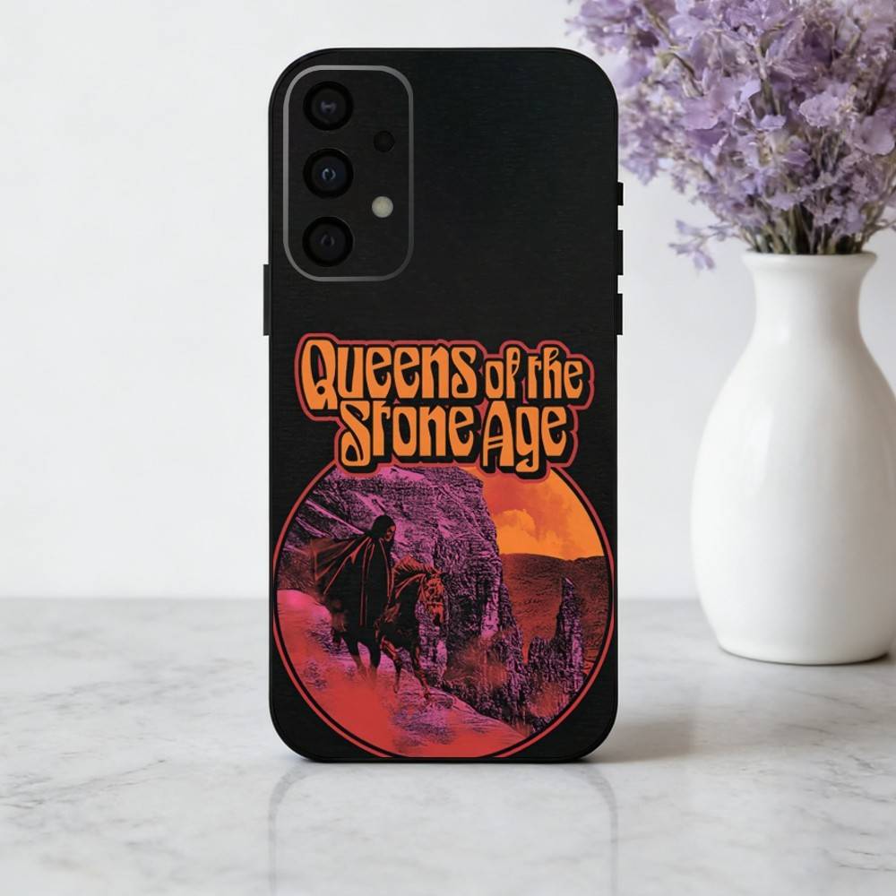 Coque de téléphone Rock Q-Queens of the S-Stone Age Pour Samsung Galaxy A73,A72,A71,A70,A53,A52,A51,Autres Coque Noire Souple