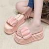 Fashion Fashion Thick-Soled Slippers For Womens Outer Wear 2025 Summer New Korean Version Thick-Soled 9CM High-Heeled Sandals For Women
