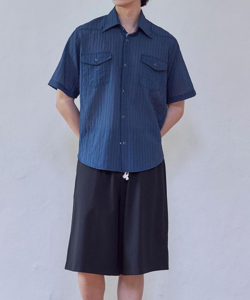 SENTAIR Easy Wide Bermuda Pants_Black