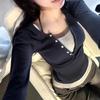Fake Two Piece T-Shirt Women Fashion Patchwork Aesthetic Crop Tops Female Spring Summer Slim Fit Long Sleeve Tees