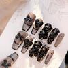 New Nail Art Wear Nail Pure Desire Wind Cute Love Bear Nail Patch Finished Product Wear Nail Nail Art Patch U22