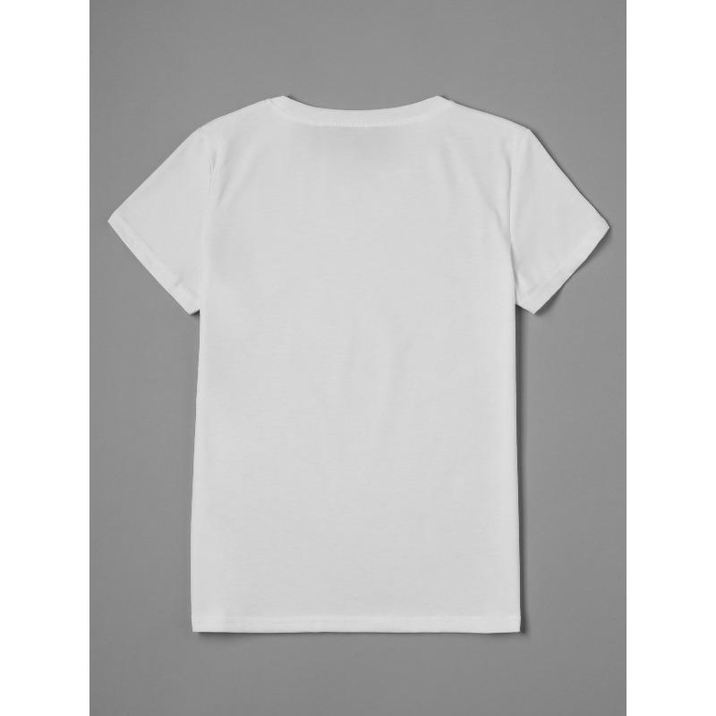 Haut Décontracté à Manches Courtes et Col Rond pour Femme, Imprimé Léopard avec Motif Cercle et Nœud, Taille Européenne