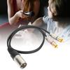 3PIN XLR 2RCA To XLR Adapter Patch Cable Y-Splitter Adapter  Consumer Audio Integration