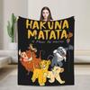 Lion King Friends  Blanket Simba Mufasa Nala Plush Novelty Soft Throw Blankets for Home Restaurant Spring Autumn