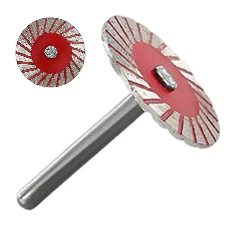 3pcs For Wood Metal Stone Granite Marble 40mm Cutting Disc 6mm Shank Circular Saw Blade Sanding Disc Grinding Wheel