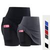 Dámske bežecké sukne Šortky Skort Mini šaty Oblečenie na cvičenie Dres Dámske tenisové sukne s vysokým pásom