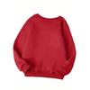 Girls' Fashion Round Neck Sweatshirt, Sporty Casual Top
