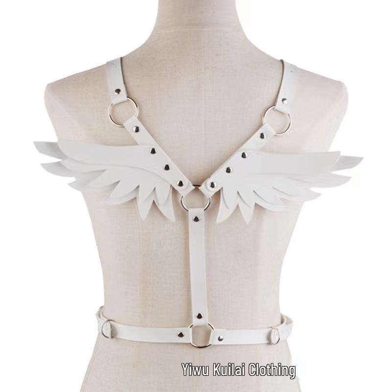 Leather Angel Wings Shoulder & Waist Strap Set for Women
