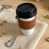 Coffee Cup Clicker 3D Printed Clicker, Press Fidget for Portable Toy Stress Relief, Backpack Hanging Finger with Ball Chain Relief