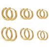 10Pcs Stainless Steel Hoop Earring Women Earring Men Punk Hiphop Gifts Fashion Jewelry Gift Piercing Earring