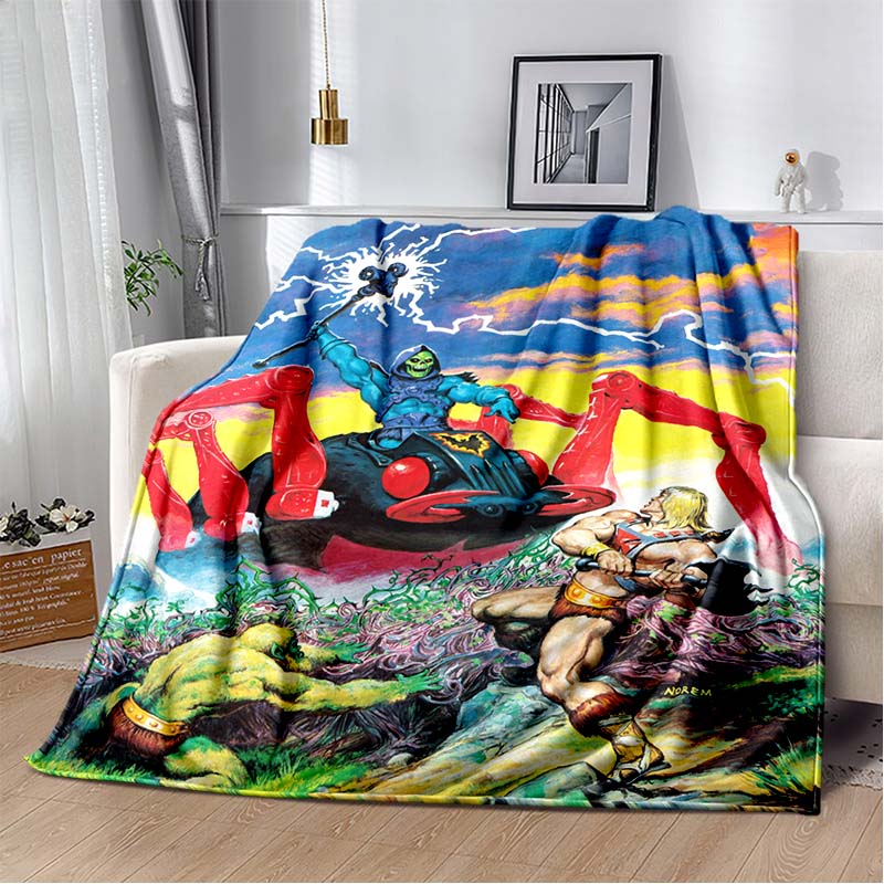 The Masters Heman And Of The Universe Pattern Soft Throw Blanket Lightweight Flannel Blankets Home Decor For Couch Bedding