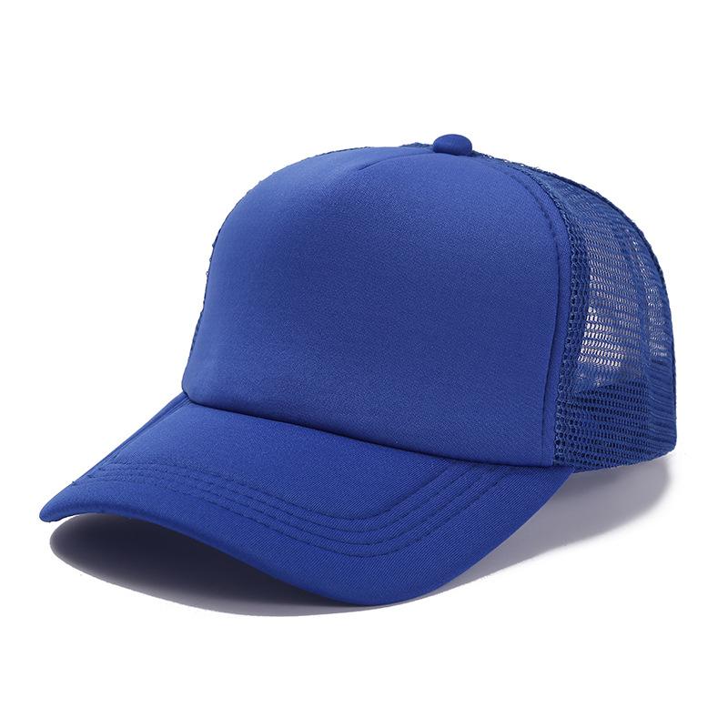 50 Color Unisex SummerTrucker Hat For Adult Net Baseball Cap Men Women Polyester Blank Mesh Adjustable Sun Hat Visor
