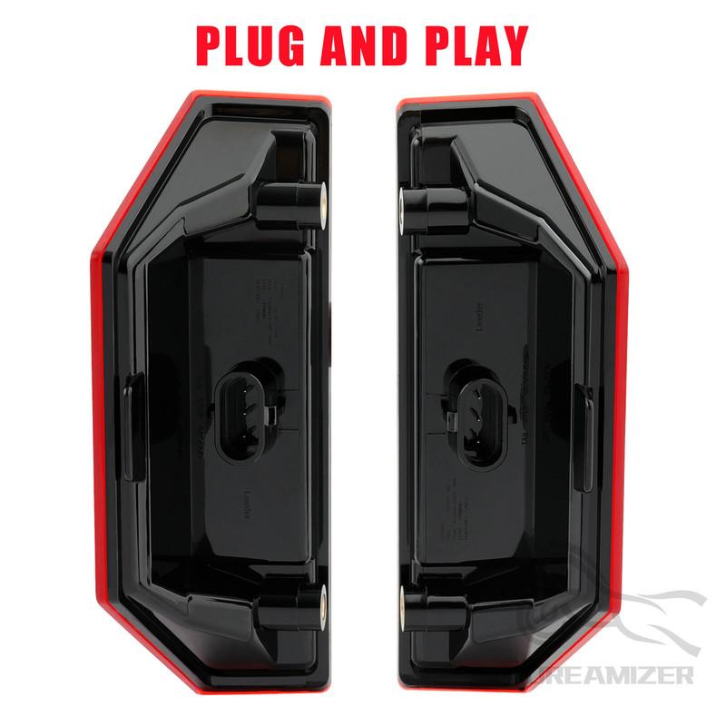 UTV Tail Light Assembly Red LED Taillight Rear Brake Stop Light Running Light For Polaris Ranger 570 XP900 XP1000 2013-2020